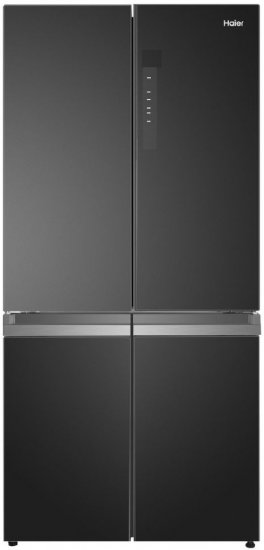 מקרר 4 דלתות מקפיא תחתון 665 ליטר אינוורטר Haier HRF-7100FB - זכוכית שחורה - אחריות יבואן רשמי ניופאן
