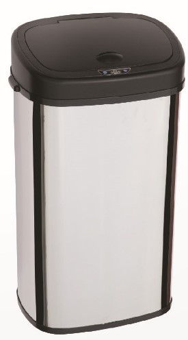 פח אשפה חכם למטבח 58 ליטר עם חיישן אופטי Benaton - צבע שחור/כסוף