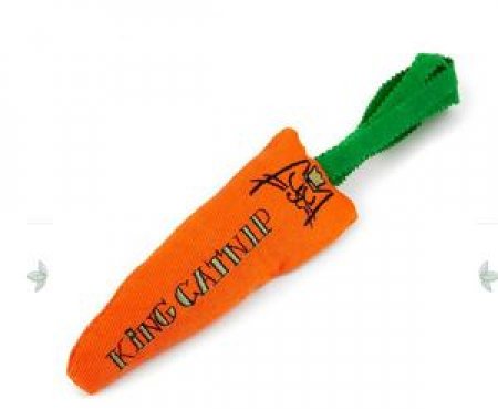 קינג גזר צעצוע לחתול עם מילוי קטניף 100% אורגני