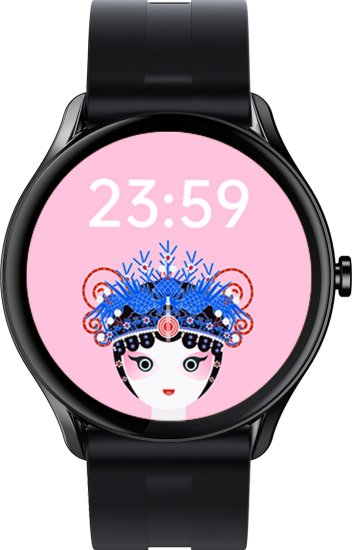 שעון ספורט חכם לילדים MeWatch B21 - צבע שחור עם רצועה שחורה