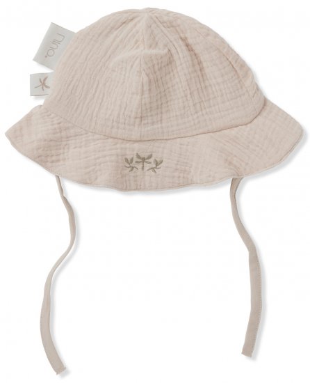 כובע קיץ לתינוק 100% כותנה טטרה ליין רקום לגילאים 18-24 חודשים מבית Nino - שקיעה ורודה