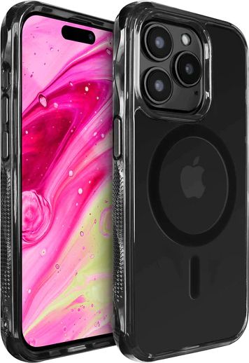 כיסוי ל-iPhone 14 Pro Max דגם Crystal Matter X Magsafe מבית LAUT - צבע קריסטל שחור