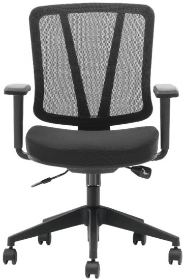 כסא עבודה ארגונומי מתכוונן למחשב/משרד דגם VIctoria מבית Ergotop - צבע שחור