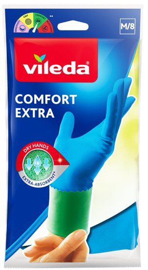 כפפות גומי אקסטרה נוחות Vileda יעקבי - במידה L