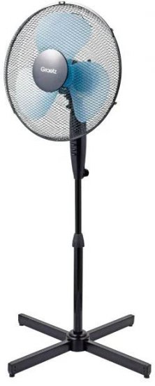 מאוורר עמוד בגודל 16'' 3 מהירויות Graetz GRS-119 50W - צבע שחור