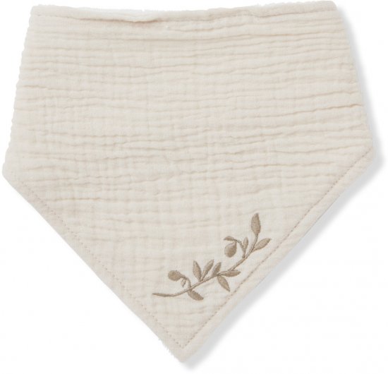 מארז 3 סינרי בנדנה 100% כותנת טטרה ליין רקום מבית Nino - חלב שקדים