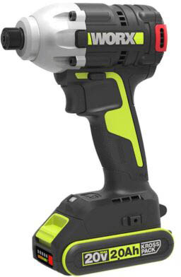 מברגת אימפקט נטענת עם 2 סוללות 2A+4A Worx WU290.3