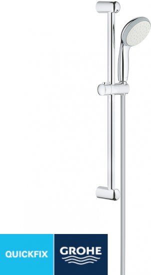 מוט רחצה עם מזלף מצב זרימה יחיד דגם Vitalio Go 100 מבית GROHE - צבע כרום