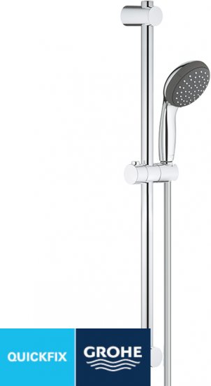 מוט רחצה עם מזלף מצב זרימה יחיד דגם Vitalio Start 100 מבית GROHE - צבע כרום