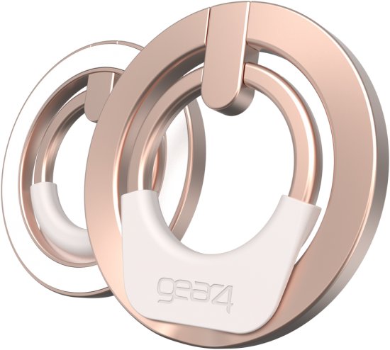 מחזיק טבעת לטלפון Magsafe דגם Gear4 Ring Snap 360 מבית ZAGG  - בצבע זהב ורוד