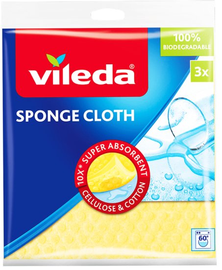 מטליות ספונג' Vileda יעקבי - סך הכל 3 יחידות