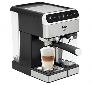 מכונת קפה אוטומטית  15 בר והספק 1350w דגם Babila מבית Fakir צבע-כסוף נירוסטה