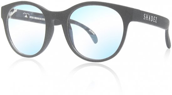 משקפי הגנה מאור כחול למבוגרים מגיל 16 מבית Shadez - מסגרת עגולה בצבע אפור