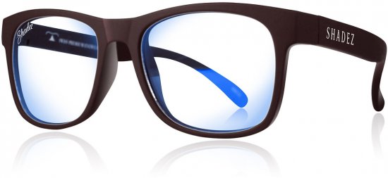 משקפי הגנה מאור כחול לנוער בגילאים 7-16 מבית Shadez – צבע שחור