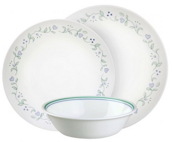 סט צלחות 12 חלקים ל-4 סועדים Corelle Country Cottage