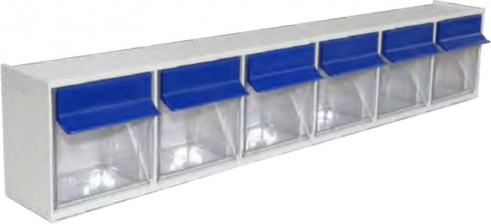 אחסונית 6 תאים TTTN06 דגם G2 מבית חוליות - ידית כחולה