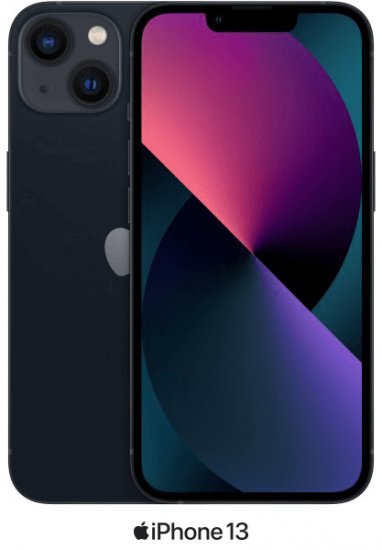 אייפון Apple iPhone 13 256GB - צבע Midnight - שנה אחריות יבואן רשמי - ללא מטען וללא אוזניות