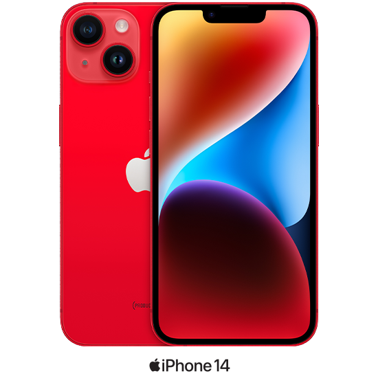 אייפון Apple iPhone 14 512GB - צבע Product RED - שנה אחריות יבואן רשמי - ללא מטען וללא אוזניות