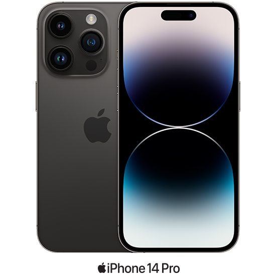 אייפון Apple iPhone 14 Pro 128GB - צבע Space Black - שנה אחריות יבואן רשמי - ללא מטען וללא אוזניות