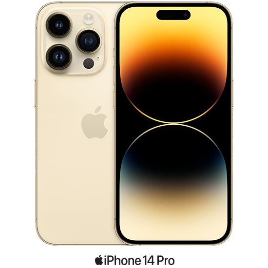 אייפון Apple iPhone 14 Pro 256GB - צבע זהב - שנה אחריות יבואן רשמי - ללא מטען וללא אוזניות