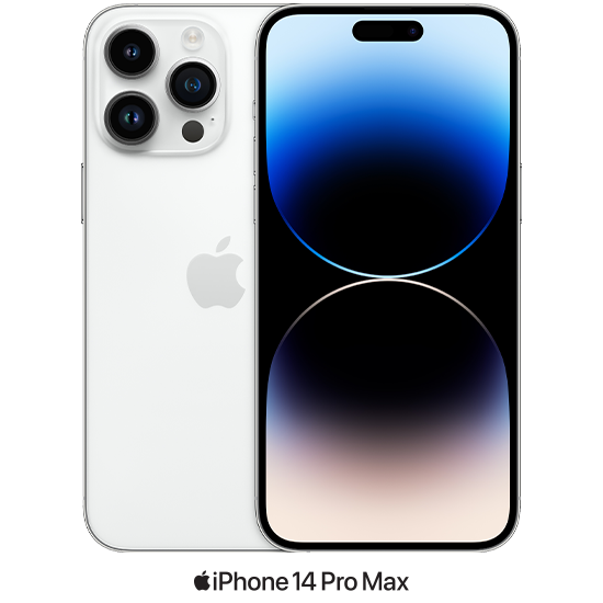 אייפון Apple iPhone 14 Pro Max 256GB - צבע כסוף - שנה אחריות יבואן רשמי - ללא מטען וללא אוזניות