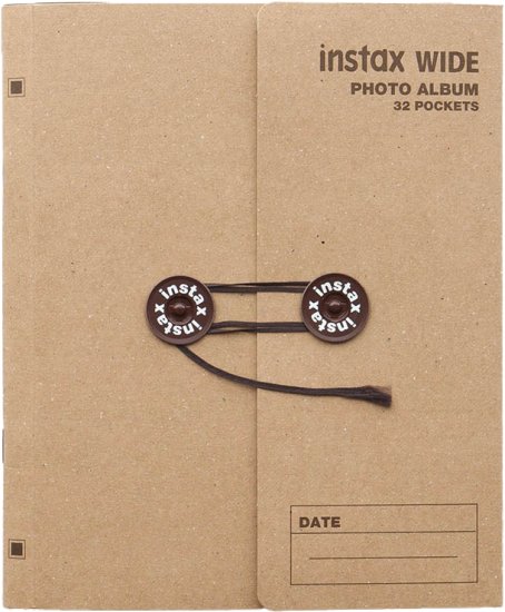 אלבום 32 כיסים לתמונות ממצלמות Fujifilm instax Wide- צבע חום