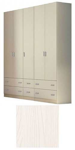 ארון 5 דלתות דגם Noga מבית In Style - גוון מייפל מולבן