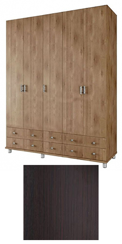 ארון 5 דלתות דגם Roy מבית In Style - גוון וונגה