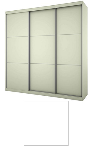 ארון הזזה 3 דלתות רוחב 200 דגם נועם מבית In Style - גוון לבן