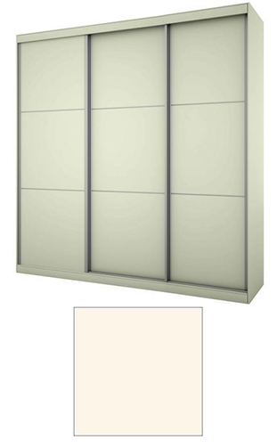 ארון הזזה 3 דלתות רוחב 240 דגם נועם מבית In Style - גוון שמנת