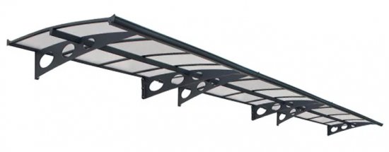 גגון הראלד 6690 Palram 1.4X6.7 - אפור