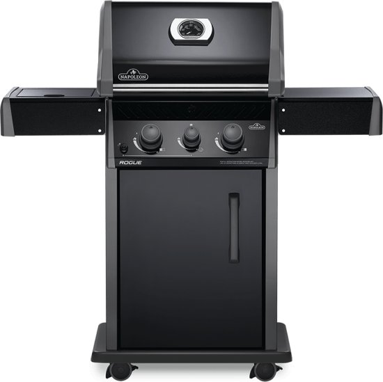 גריל גז 2 מבערים Napoleon Rogue 365SB - צבע שחור - כולל כירת צד