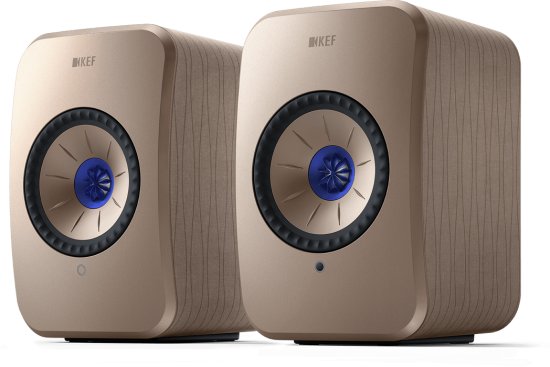 זוג רמקולים מדפיים אלחוטיים KEF LSX II HiFi - מהדורת Soundwave by Terence Conran