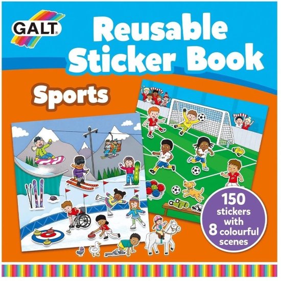 חוברת מדבקות רב פעמיות מבית Galt - ספורט