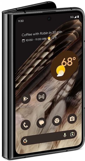 טלפון סלולרי Google Pixel Fold 12GB+256GB - צבע Obsidian Black - שנה אחריות