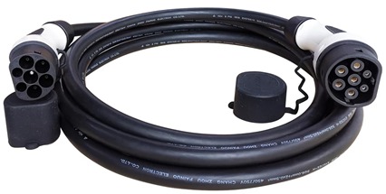 כבל הטענה לרכב חשמלי בעמדה ציבורית / ביתית Advice Portable 32A Type 2 - אורך 10 מטר