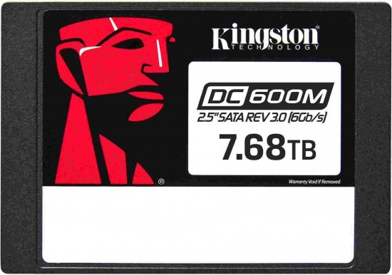 כונן Kingston DC600M 3D Enterprise 3D TLC 2.5 Inch 7.68TB SSD SATA III