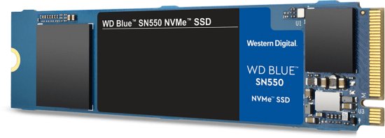 כונן Western Digital Blue SN550 2TB M.2 2280 PCIe NVMe WDS200T2B0C SSD