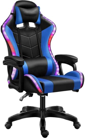 כיסא גיימרים כולל תאורת RGB עם שלט