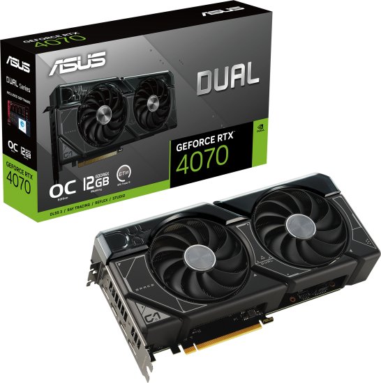 כרטיס מסך ASUS Dual GeForce RTX 4070 12GB GDDR6X OC Edition