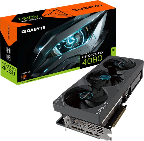 כרטיס מסך Gigabyte GeForce RTX 4080 EAGLE 16GB GDDR6X HDMI 3xDP