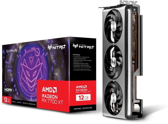 כרטיס מסך Sapphire Radeon RX 7700 XT NITRO+ OC 12GB GDDR6