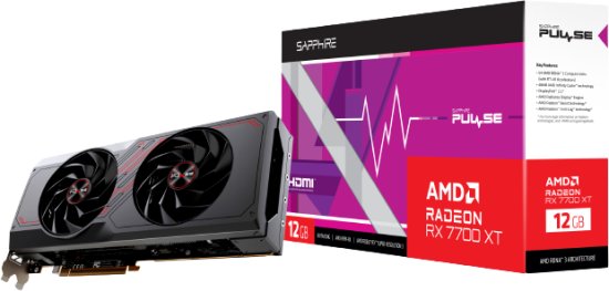 כרטיס מסך Sapphire Radeon RX 7700 XT PULSE 12GB GDDR6