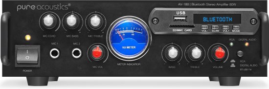 מגבר סטריאו דיגיטלי AV-180 מבית Pure Acoustics