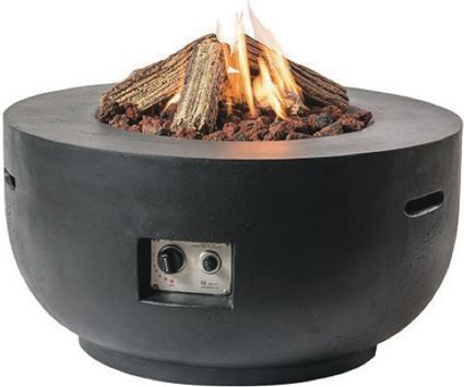 מדורת גן קעורה 90x46 ס''מ Happy Cocooning - צבע שחור