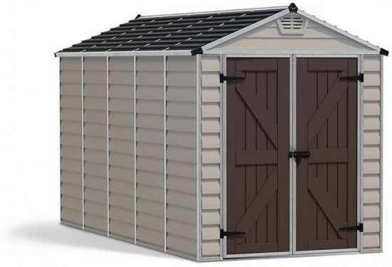 מחסן גינה דגם Skylight בגודל 379X185 ס''מ מבית Palram - צבע קרם