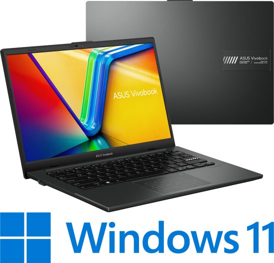 מחשב נייד Asus Vivobook Go 14 E1404FA-EB116W - צבע Mixed Black