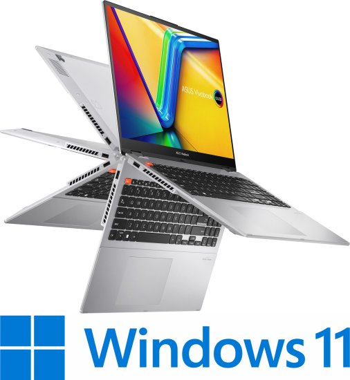 מחשב נייד Asus Vivobook S 16 Flip OLED TN3604YA-MY042W - צבע Cool Silver