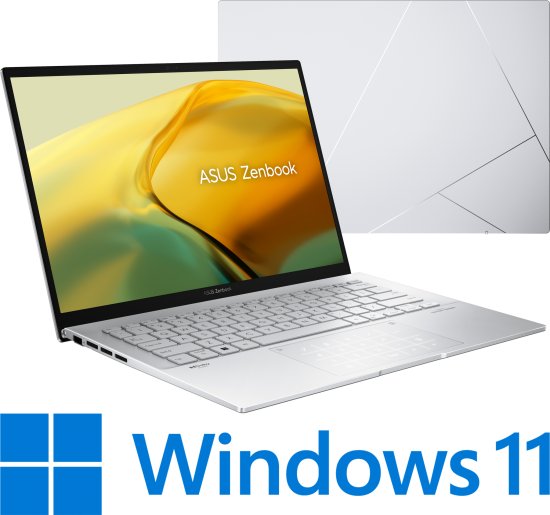 מחשב נייד Asus Zenbook 14 UX3402VA-KM064W - צבע Foggy Silver