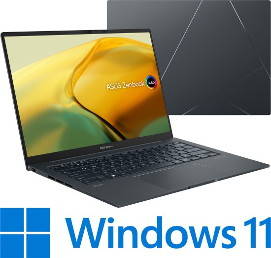 מחשב נייד Asus Zenbook 14X OLED UX3404VA-M9024W - צבע Inkwell Gray